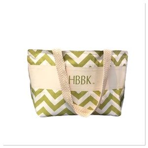 Super Cute Embroidered Vegan Tote in Chevron Print